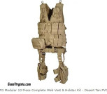 UTG 10 Piece Complete Web Vest & Holster Kit Contents