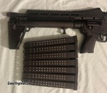 New-in-box (Unfired), Folding, CONCEALABLE 9 mm Carbine Rifle: KEL-TEC SUB-2000 Gen 2 (Glock Mag) + SEVEN 33-Rd Mags, CASH Only (Vienna) 